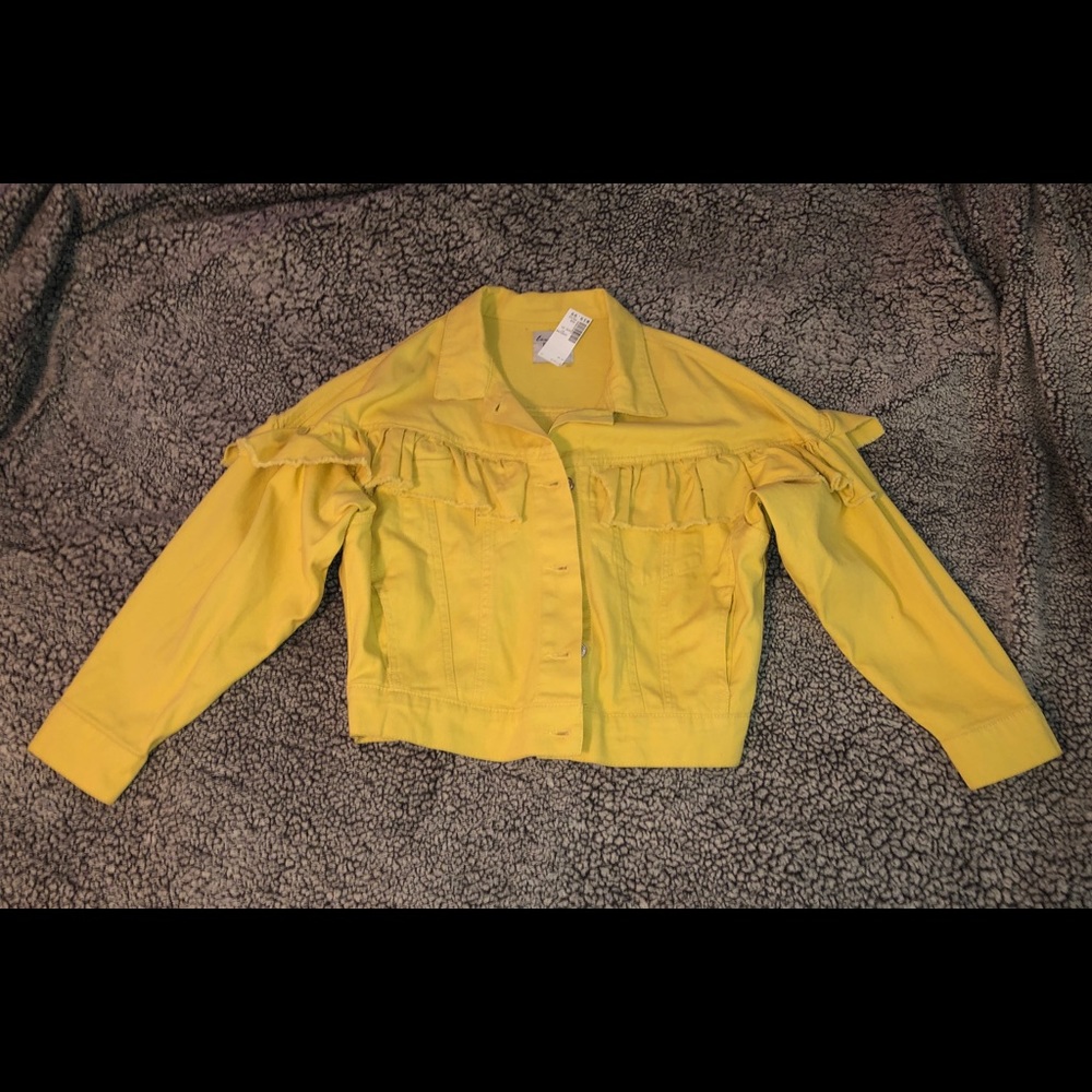 Yellow Denim Jacket NWT